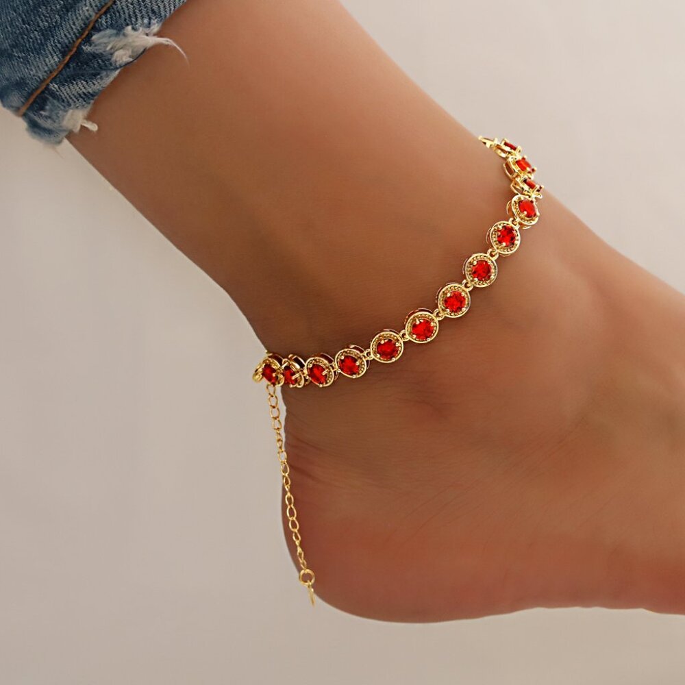 Gold Plated Tennins Bracelets 6'' to 8'' Adjustbale Color like Blue,Red,AB& More
